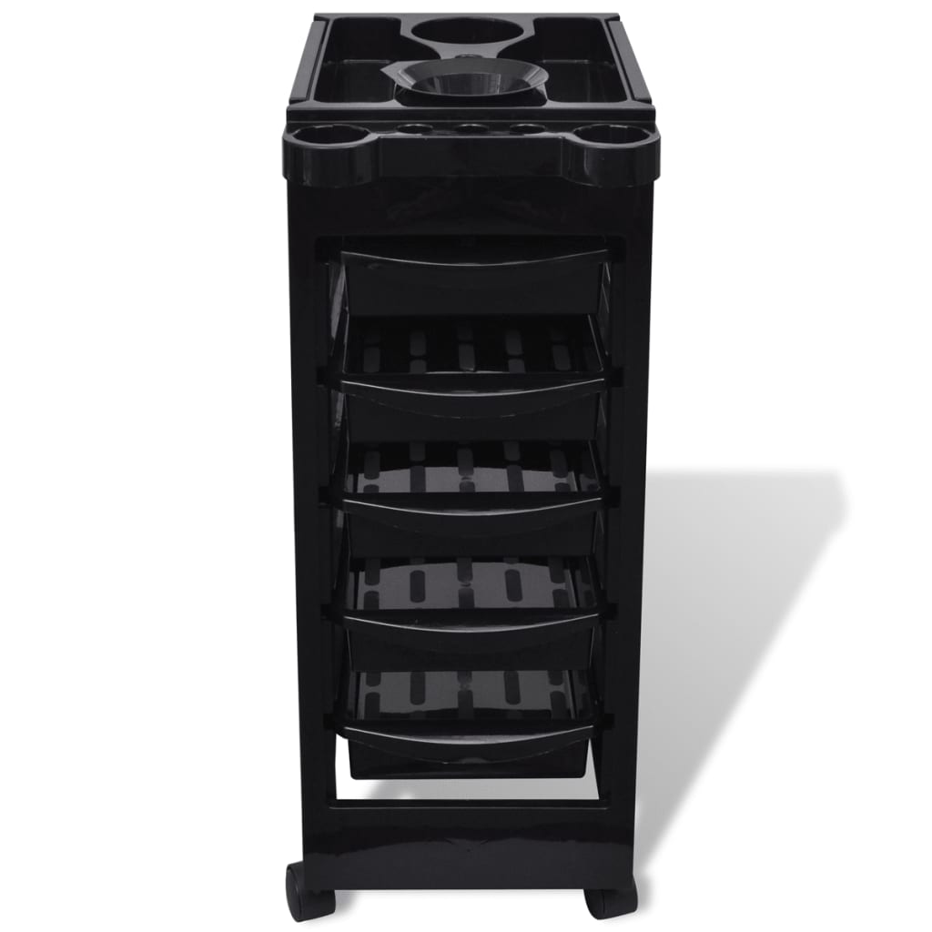 Hairdressing Trolley, Plastic with Wheels