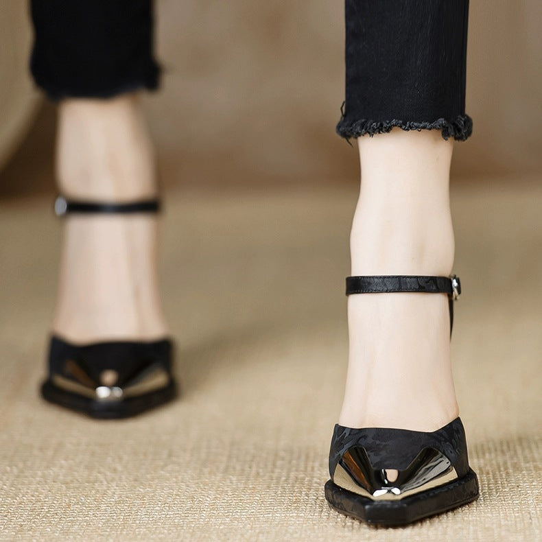 Women's French-style Chunky-heeled Elegant Ankle Boots