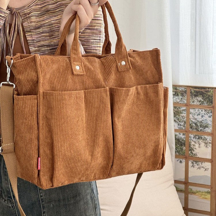 Large-Capacity Minimalist Tote Bag For Commuting Artistic Style For Women