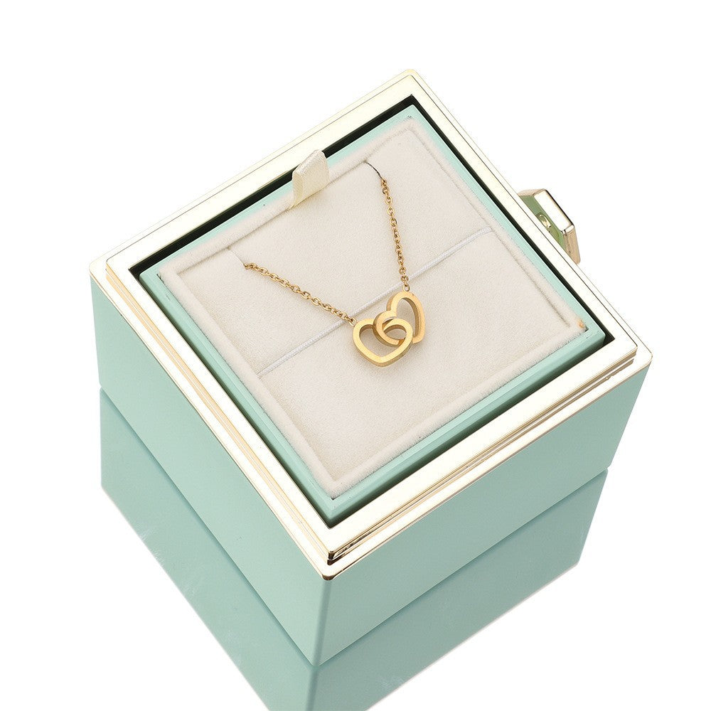 Creative Rotational Valentine's Day Jewelry Box