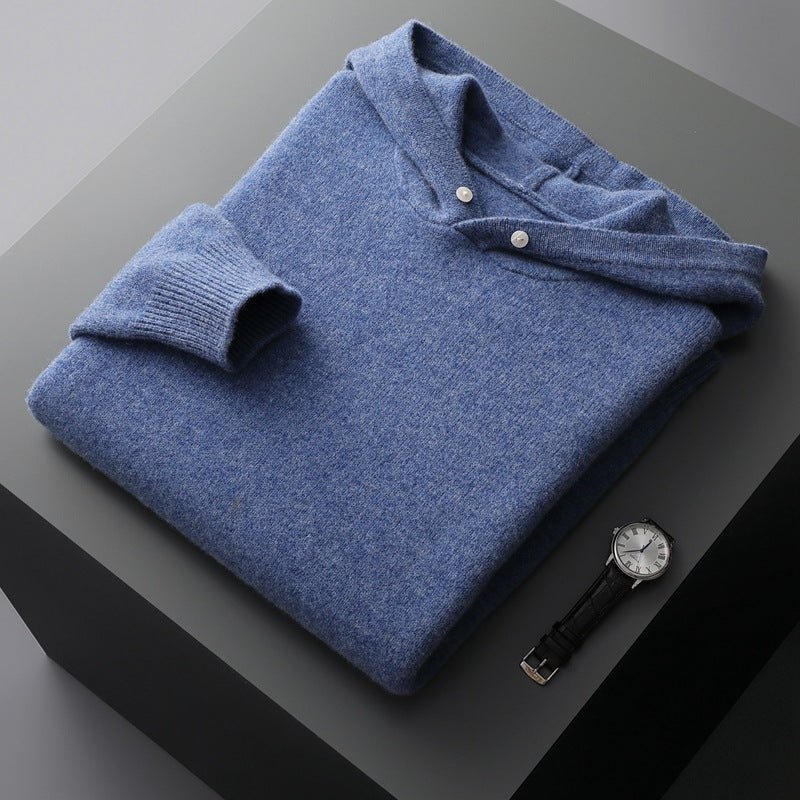 Men's And Teenagers' Crew-Neck Full-Wool Hat