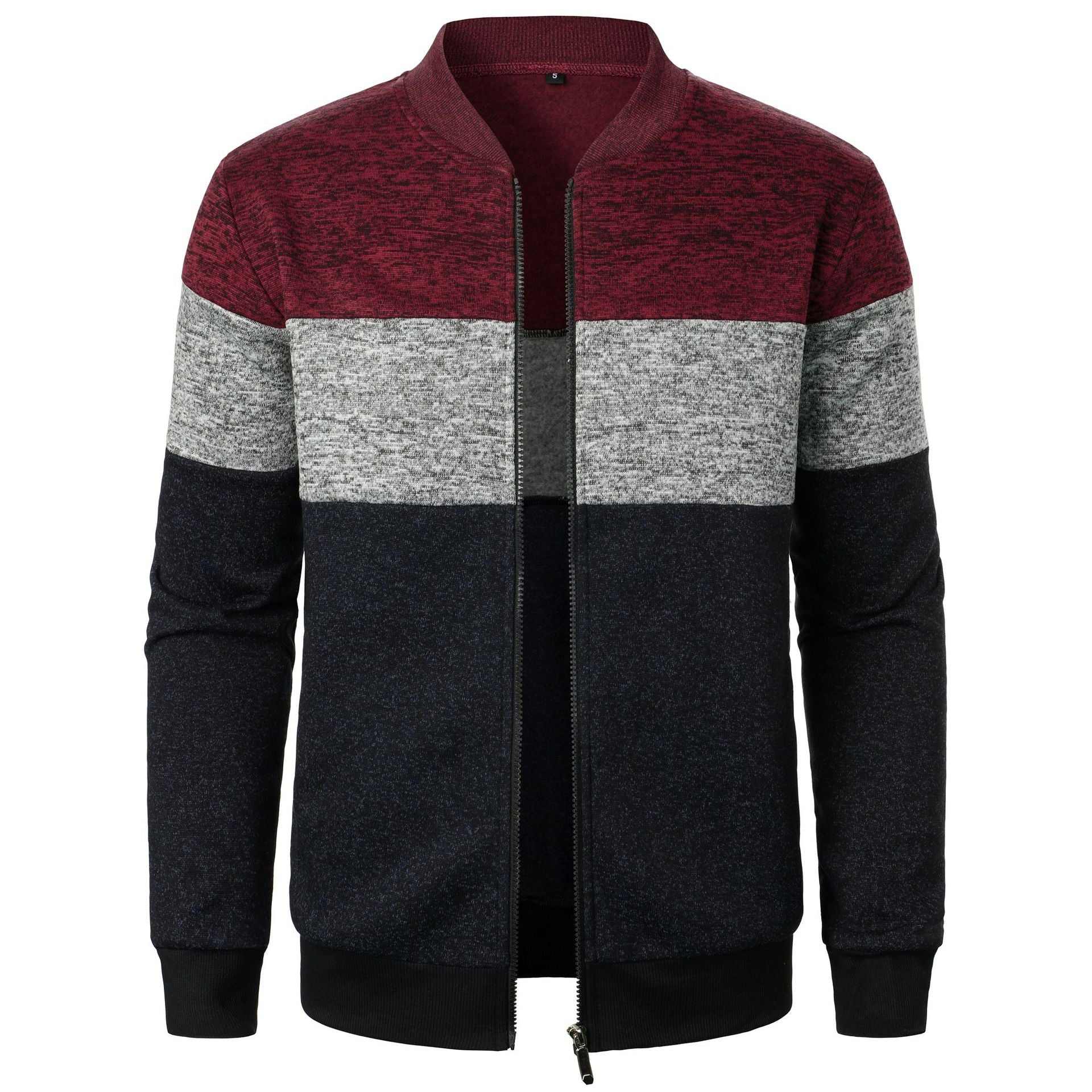 Men's Heavyweight Color-block Knit Sweater