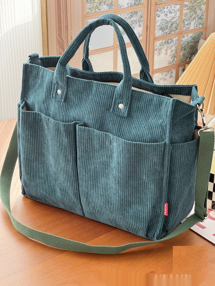 Large-Capacity Minimalist Tote Bag For Commuting Artistic Style For Women