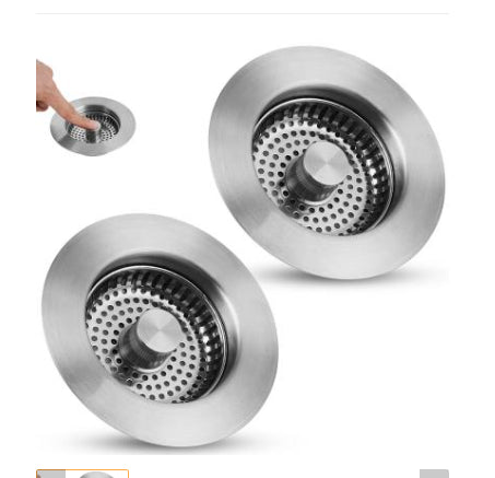 Stainless Steel Kitchen Sink Bounce Core Drain Cap Filter Net