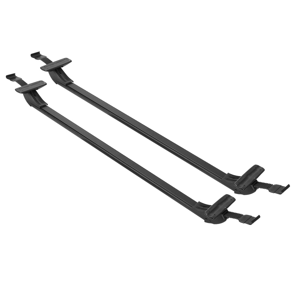 2PCS Universal 110cm 43-inch Car Roof Rack Cross Bar With Anti-Theft Lock Adjustable Window Frame For Bike Kayak Cargo Luggage