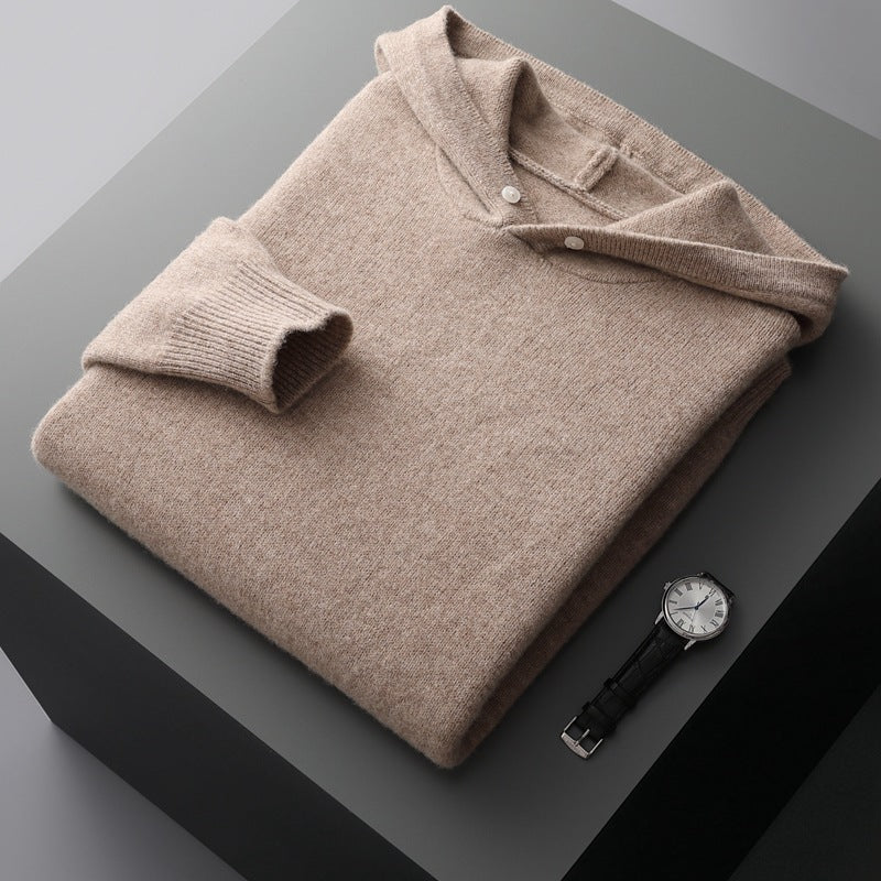 Men's And Teenagers' Crew-Neck Full-Wool Hat