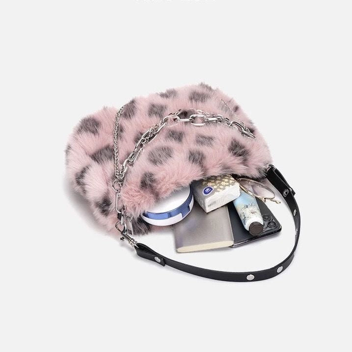 New Autumnwinter Versatile Furry Luxury-style Chain Bag
