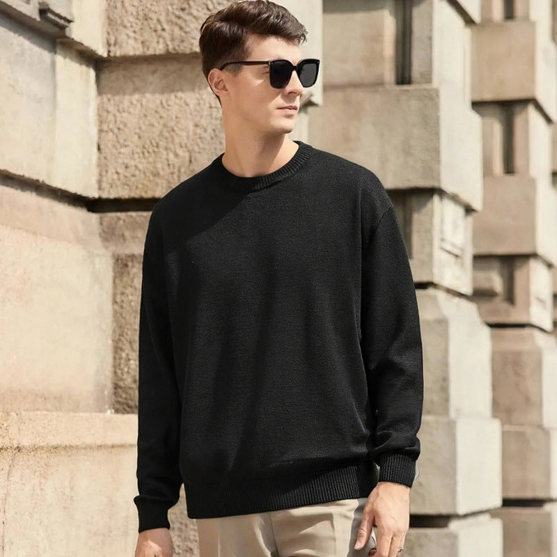 Thickened White Knit Base Layer Top
