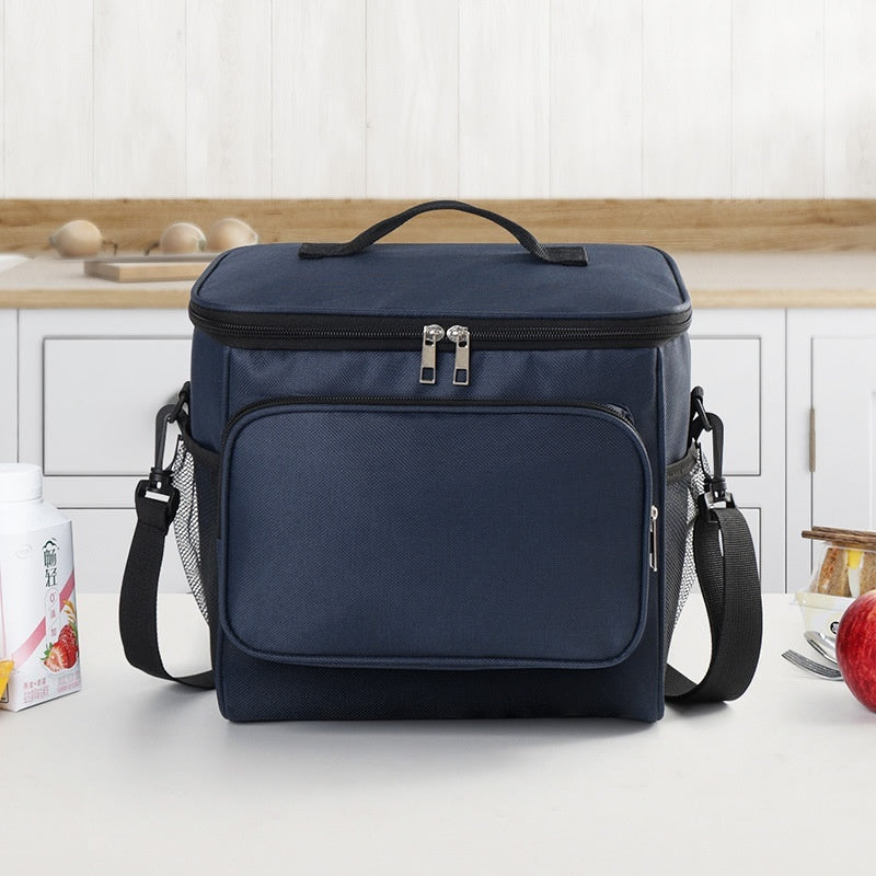 Square Insulated Lunch Bag With Aluminum Foil Lining For Extra Warmth And Durability Portable Lunch Tote