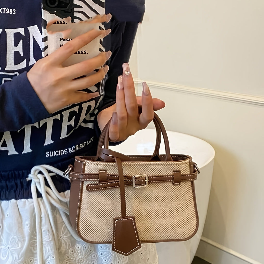 Commuter-friendly Tote New-style Single-shoulder Crossbody Bag With Stunning French Aesthetic