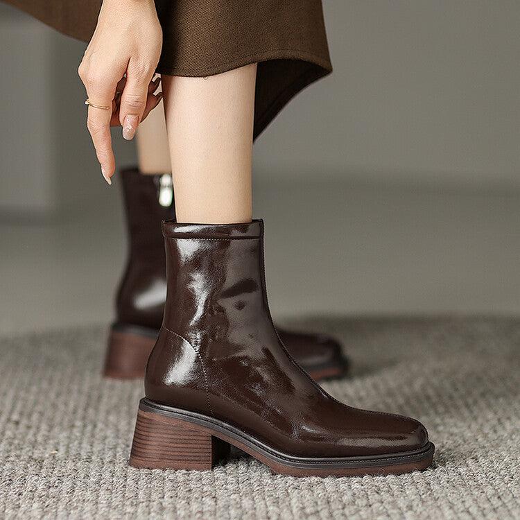 Women's Brown Vintage Distressed Leather Boots