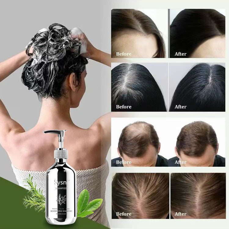 Sysni Organic Rosemary Shampoo And Tea Tree Special Shampoo, Keratin NourIshing Shampoo ,Promote Hair Growth, Strengthening Shampoo, Prevent Hair Loss Cleansing Shampoo,Deep Cleans, Refreshes Scalp, F