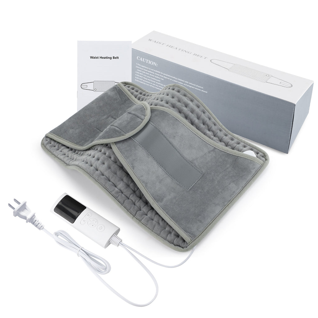 Back Heating Support Belt Heated Waist Brace With Adjustable Temperature Warm Back Belt Abdomen Warmer Lumbar Support Pad