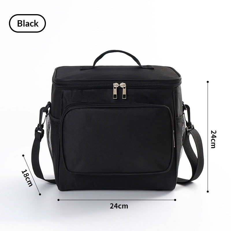 Square Insulated Lunch Bag With Aluminum Foil Lining For Extra Warmth And Durability Portable Lunch Tote