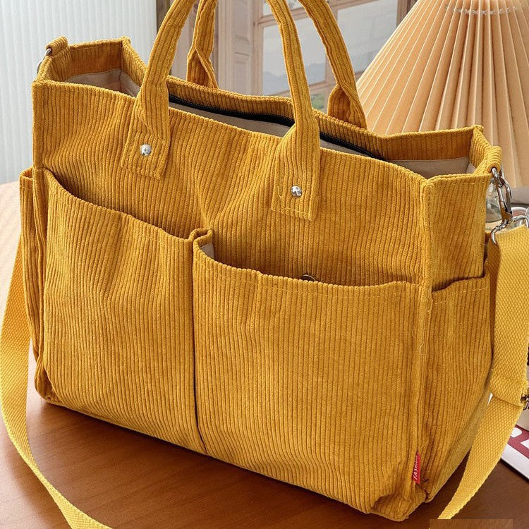 Large-Capacity Minimalist Tote Bag For Commuting Artistic Style For Women