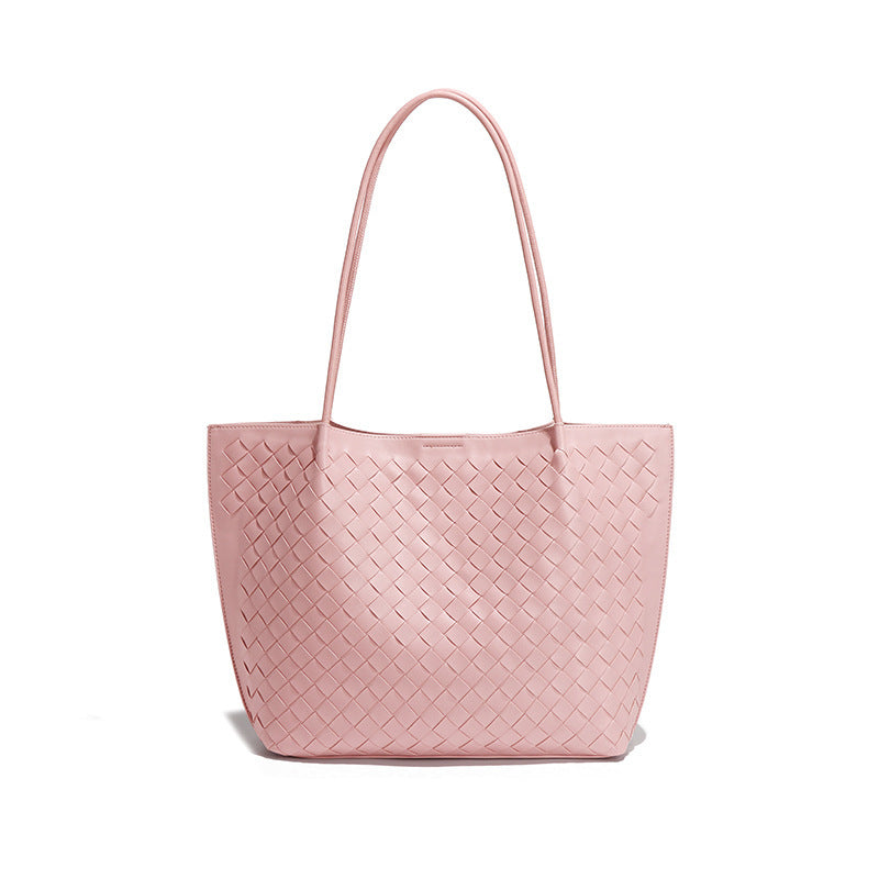 Solid Color Large Capacity Versatile Shoulder Bag For Women