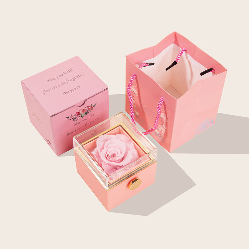 Creative Rotational Valentine's Day Jewelry Box
