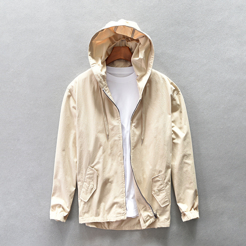 Men's Hooded Casual Shirt Jacket