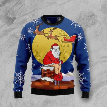 Sports-style Relaxed-fit Long-sleeve Crewneck Hoodie Christmas Hot-selling Cross-border Trendy 3D Digital Print