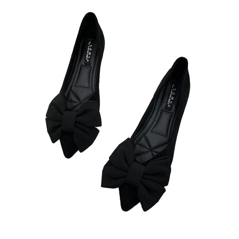 Shoes With Rubber Soles And A Black Bowversatile For Work