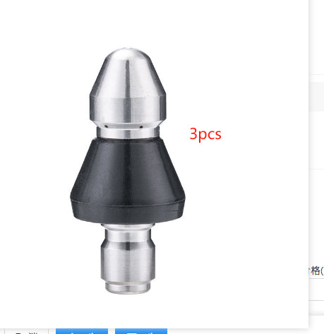 Cleaning Machine Accessories High Pressure Devil Nozzle Municipal Cleaning Sewer Pipeline Dredging Cleaning Water Mouse Nozzle