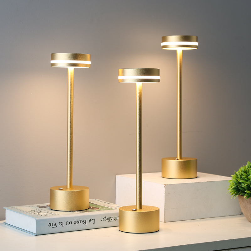American Style Rechargeable LED Restaurant Touch Table Lamp Bar Hotel Cafe Removable Table Light