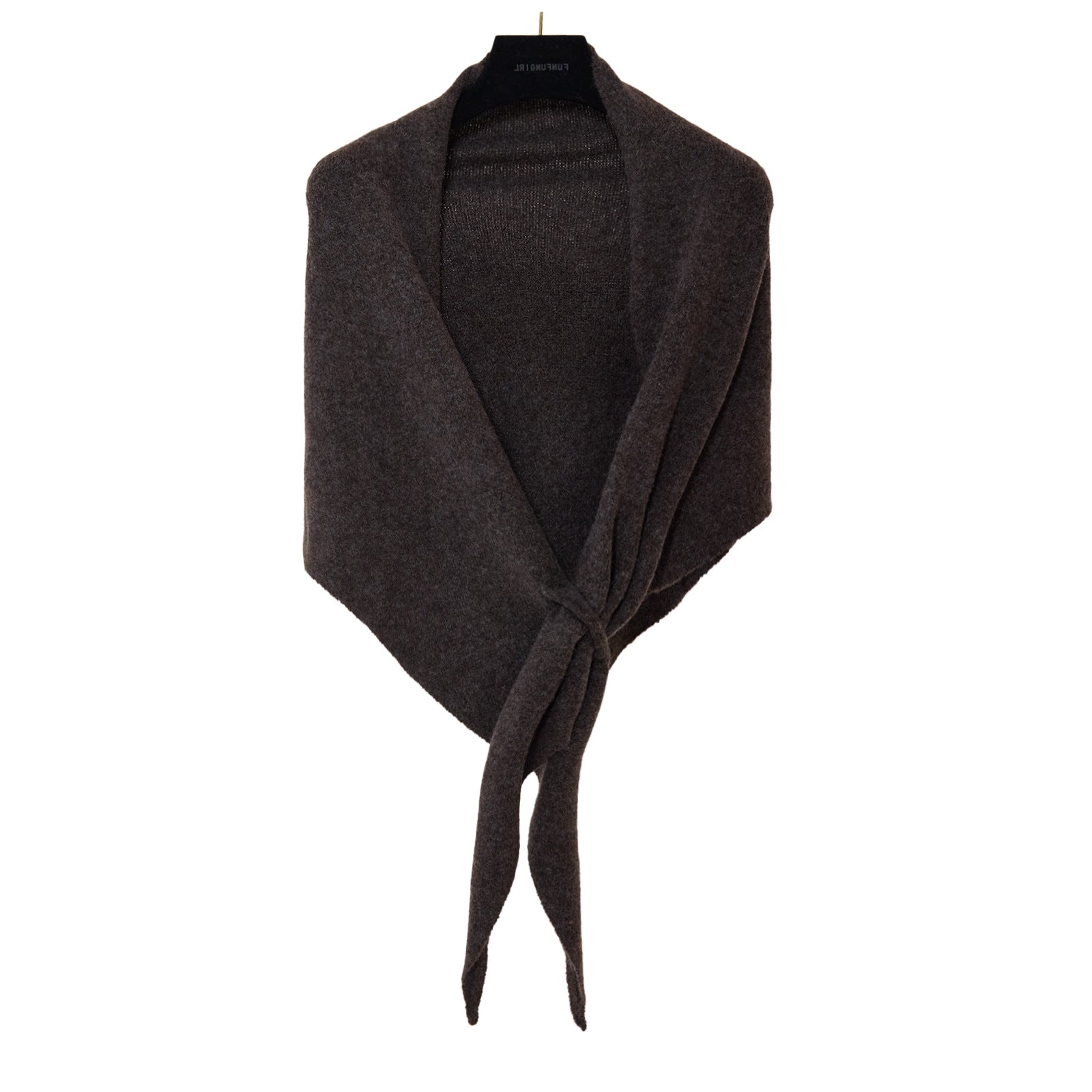 Winter Triangular Shawl INS Solid Color Soft Thickened Knitted Neck Wrap Korean Version Warm Shawl For Women