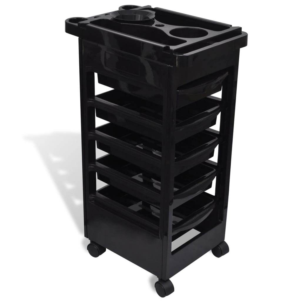 Hairdressing Trolley, Plastic with Wheels