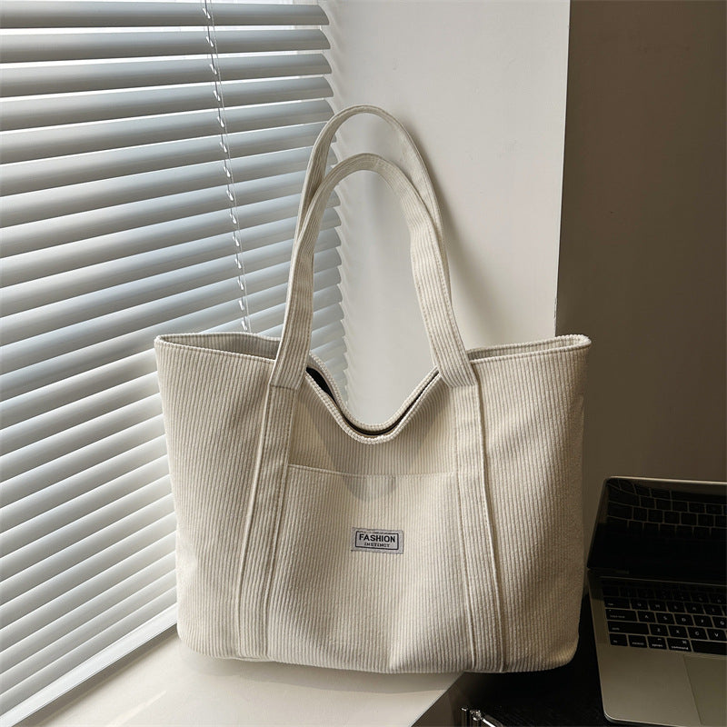 Large-capacity Corduroy Tote Bag For Women