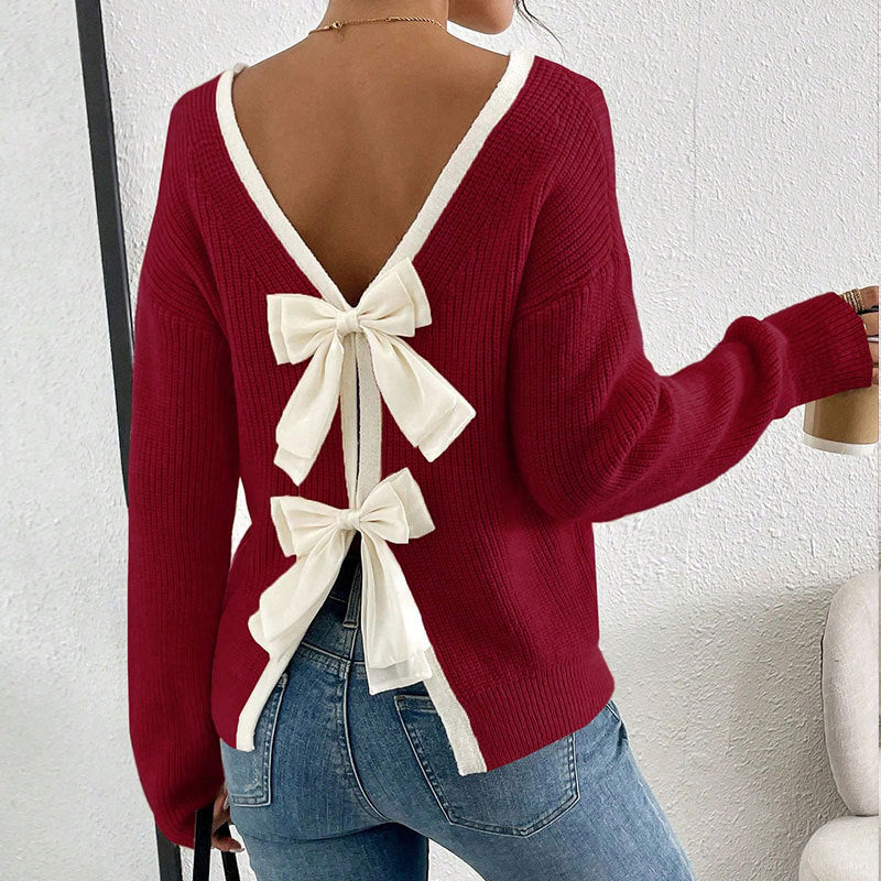 Women's Trendy Round Neck Two-Piece Illusionknit T-Shirt Full Sleeve Base Layer Top Crew Neck Design