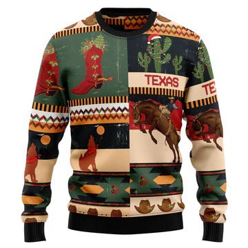 Men's Sports Loose Long-sleeve Regular Shoulder Round Neck Sweatshirt
