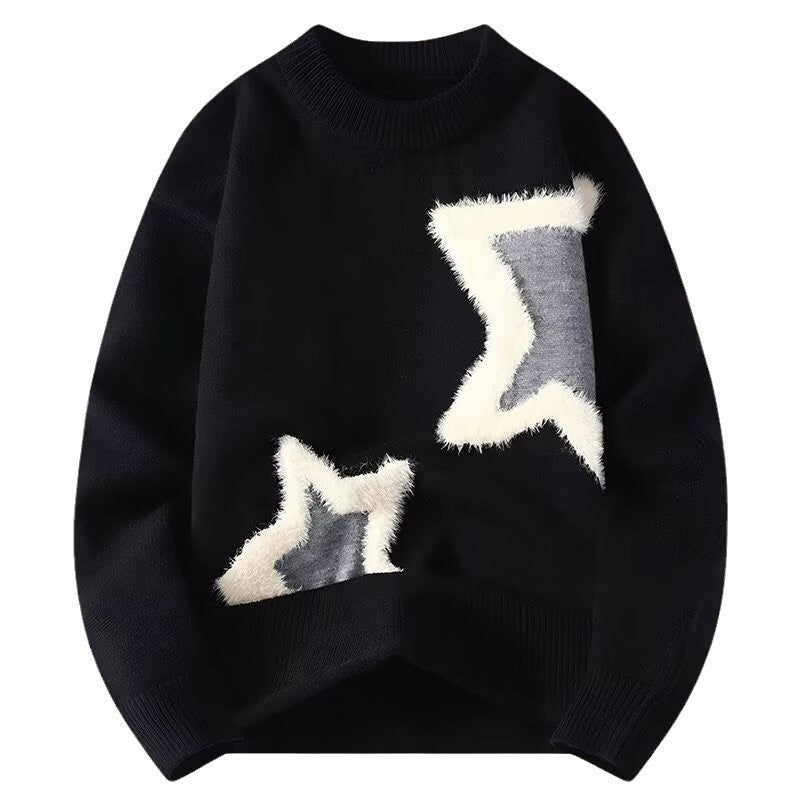 Mens And Womens Cozy Loose-fitting Knit Base Layers For Couples