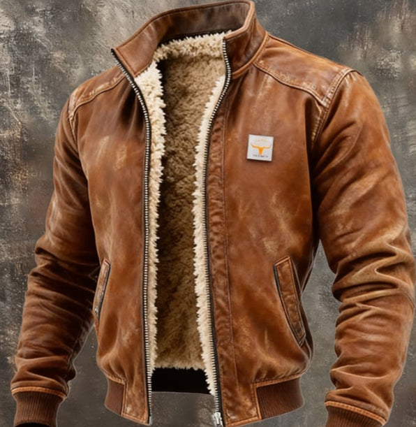 Men's Cotton-padded Jacket With Fleece Lining