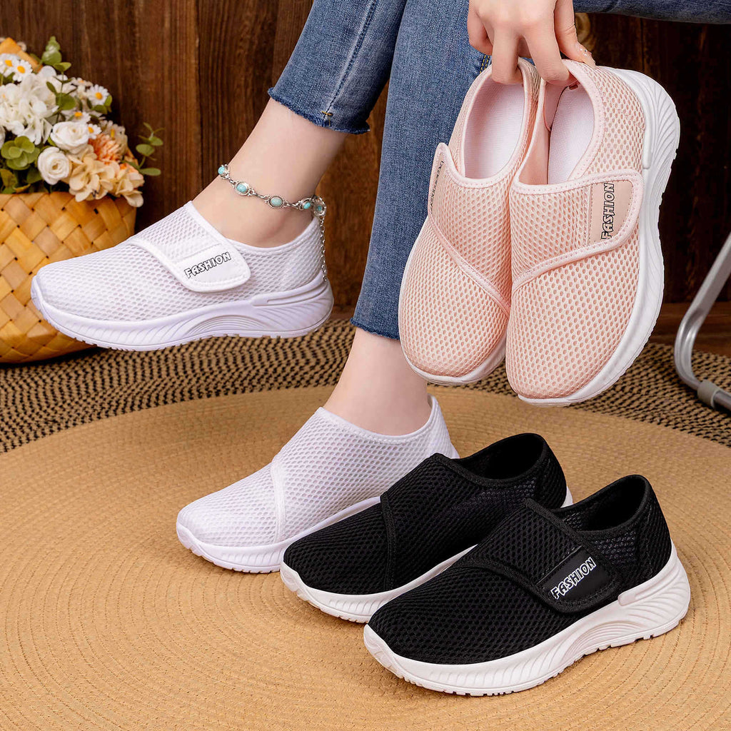 Casual Versatile Velcro Fastened Soft Soled Walking Shoes That Wont Tire Your Feet