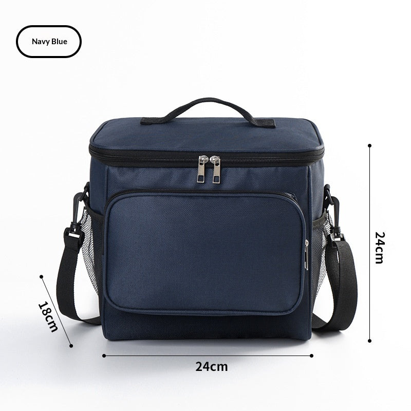 Square Insulated Lunch Bag With Aluminum Foil Lining For Extra Warmth And Durability Portable Lunch Tote