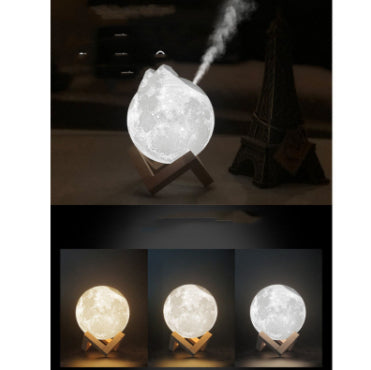 Lunar Humidifier Night Light Bedroom Household Aromatherapy Moisturizing Spray Dormitory Bedside Mute Creative Gift
