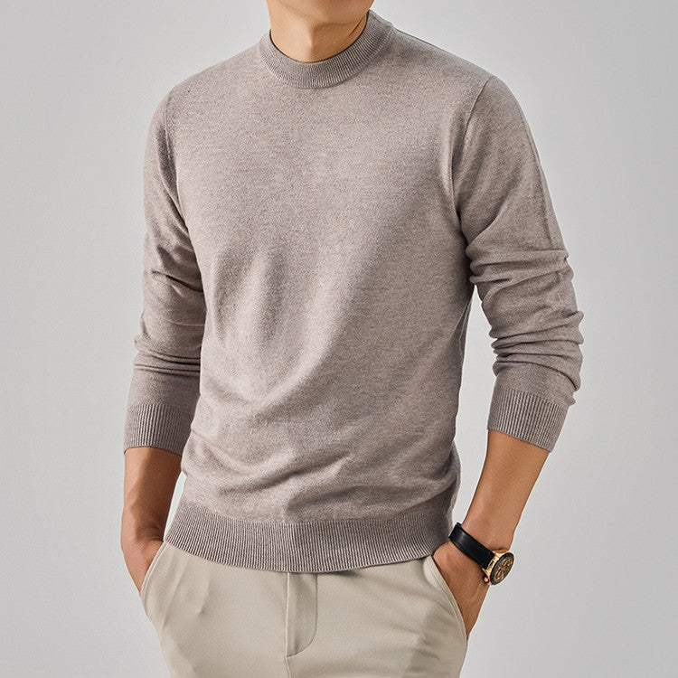Mens Multi-Color Thickened Knit Sweater