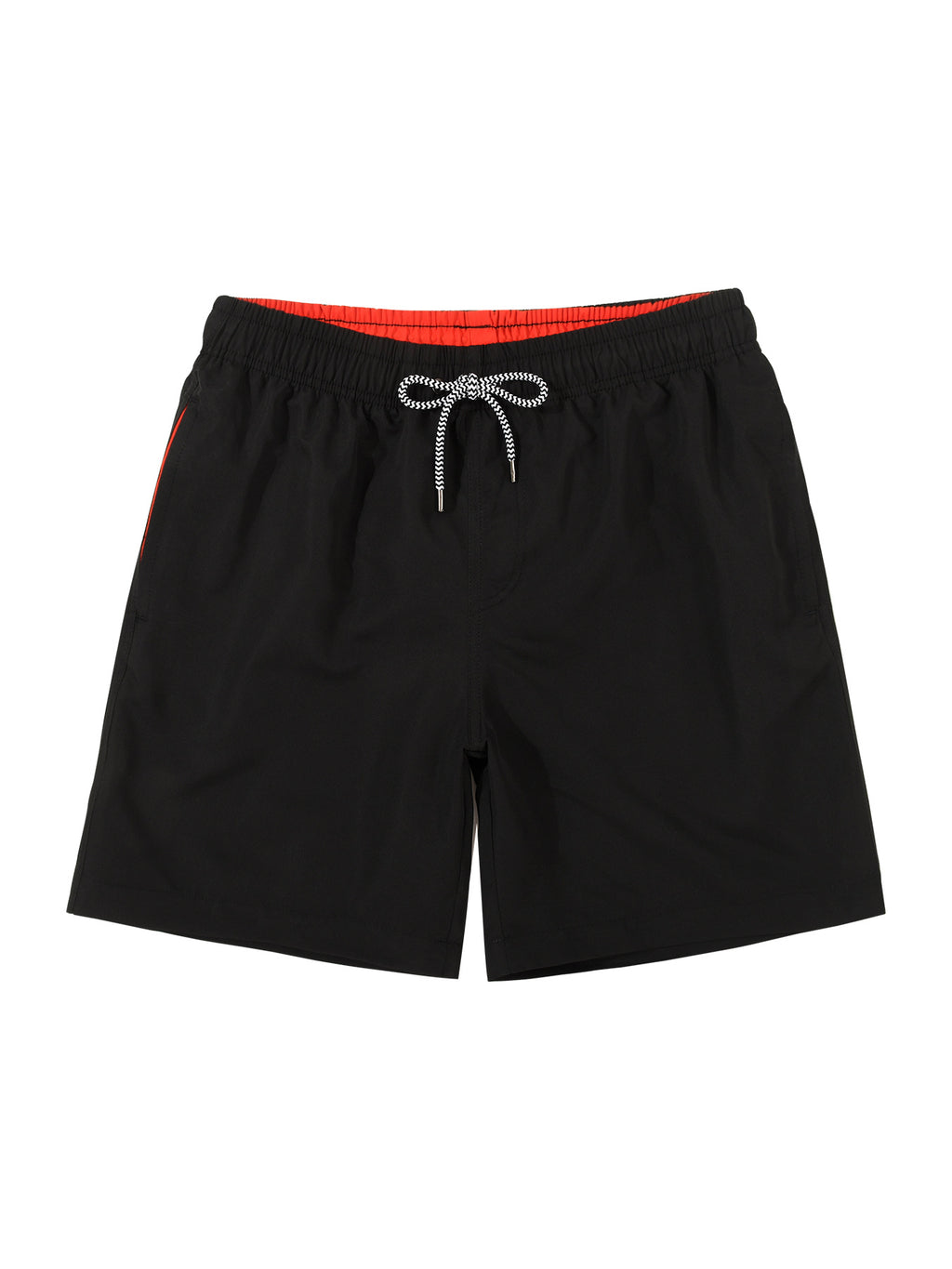 Solid Color Lined Men Swim Trunkscomfortable No Awkward Bulges Relaxed Fit And Quick Drying