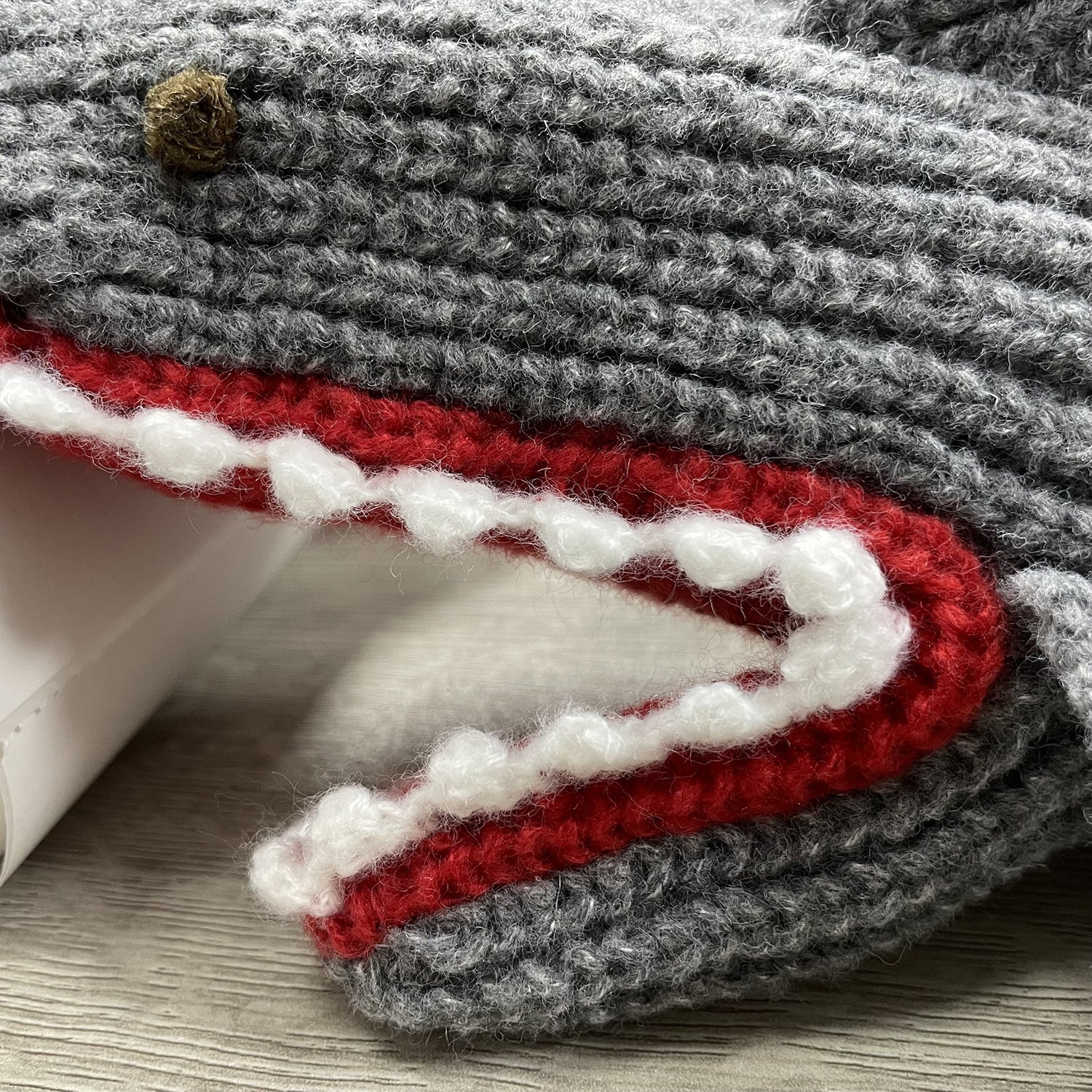 3D Christmas Shark Gloves Warm Mittens Knitted Gloves