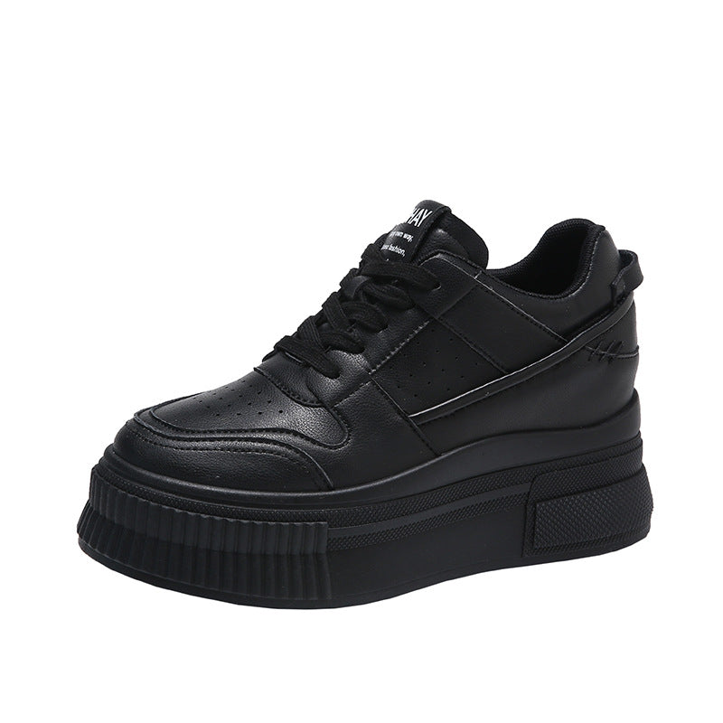 Chunky-soled Casual Shoes For Short Women That Add Height