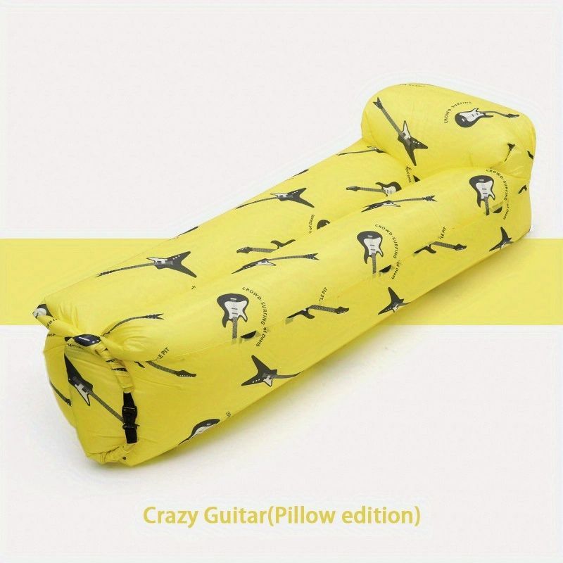 Portable Inflatable Sofa Camping Sleeping Pad Mattress Outdoor Air Cushion Beach Mat Folding Bed Waterproof For Travel Hiking