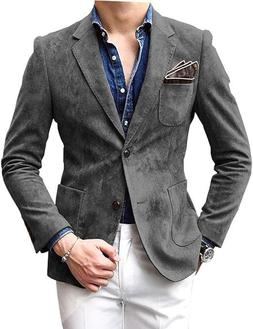 Men's Solid Color Loose And Versatile Suit Jacket
