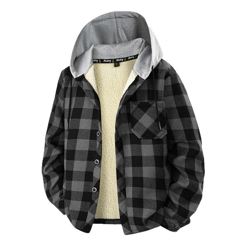 Corduroy Cardigan Coat Men's Hoodie Warm And Protective