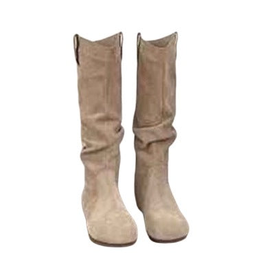 Creeper Knight Flat-Heel Cowboy Boots