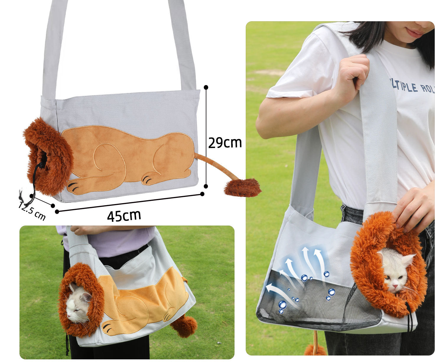 Pet Outing Backpack Bag Portable Foldable And Breathable