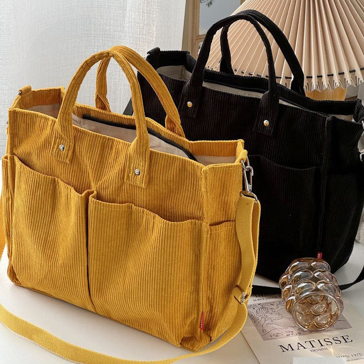 Large-Capacity Minimalist Tote Bag For Commuting Artistic Style For Women