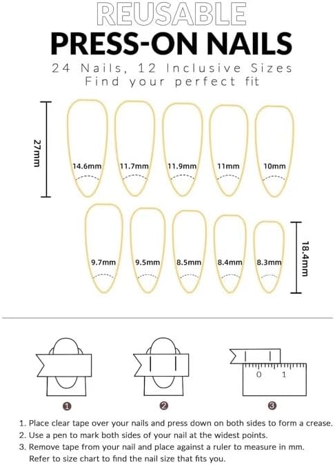 24 PCS Extra Long Teardrop-shaped Wearable Nail Art, Terrifying Angel Nail Art, 3D Blood-colored Fake Nails