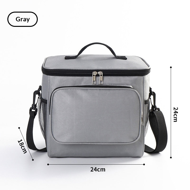 Square Insulated Lunch Bag With Aluminum Foil Lining For Extra Warmth And Durability Portable Lunch Tote