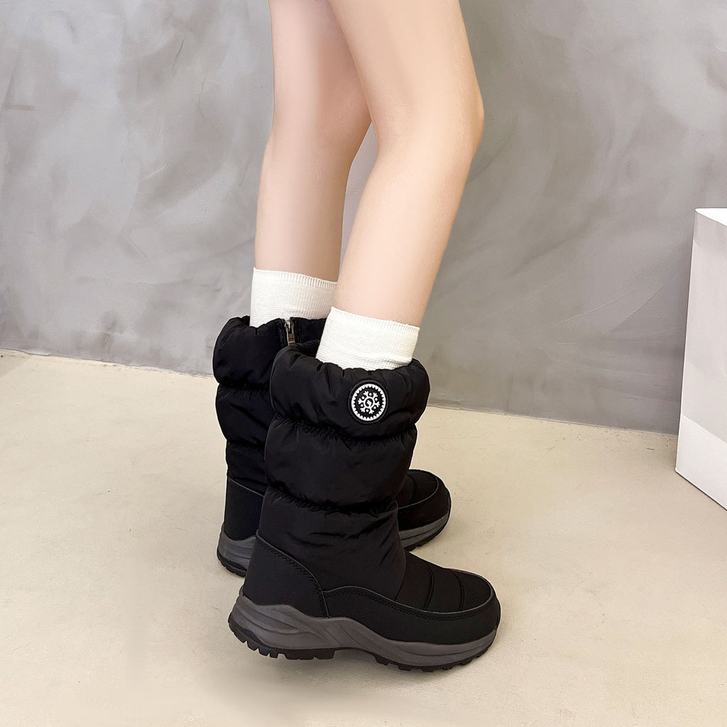 Thickened Cotton Mid-calf Snow Boots