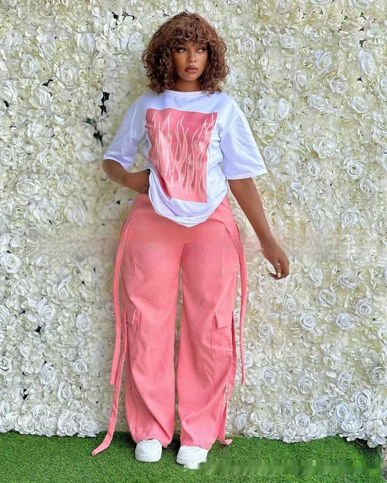 Casual Fashion Simple Loose Two-piece Suit